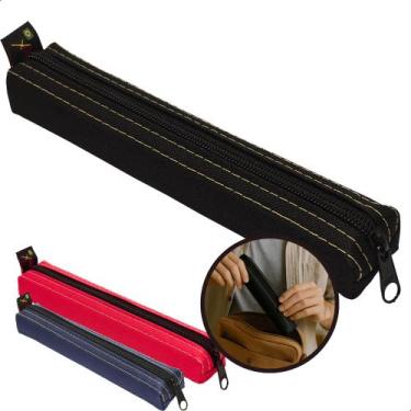 Imagem de Estojo Pequeno Fino Unissex Para Escola Faculdade Tecido New - Reflex,