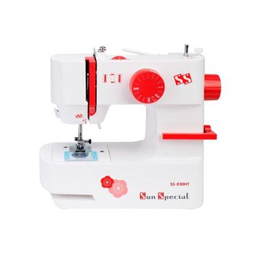 Imagem de Máquina Costura Doméstica SS030-HT Autovolt Mecânica Branca Com Vermelho - Sun Special