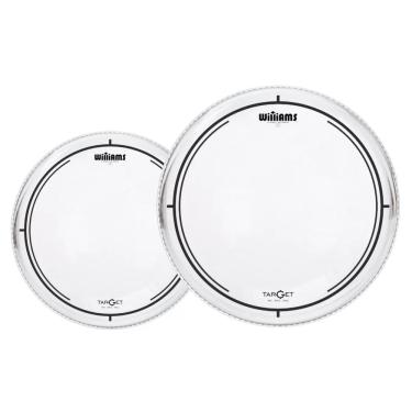 Imagem de Kit Pele W2 Target Tons E Surdo Hidráulica 10 12 Williams