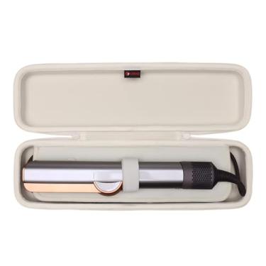 Imagem de XANAD Capa rígida compatível com Dy son Airstrait/Corrale Styler Straightener - Capa para alisamento de cabelo, Roxo-Interior: 41,4 cm x 5,3 cm x 7,9 cm