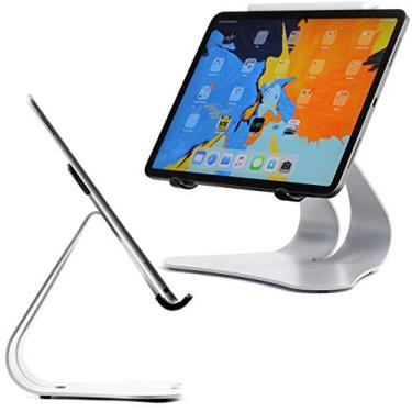 Imagem de Thought Out Suporte Stabile 2.0 prateado – Feito nos EUA – Compatível com Apple iPad, Pro, Air, Air 2, 12.9, 11, 10.5, 10.2, 9.7, suporte para tablet Surface Galaxy