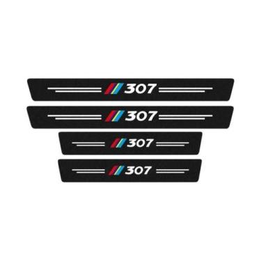 Imagem de Adesivos De Carro Peugeot 4Pcs Faixa De Proteção Para Soleira Para 206