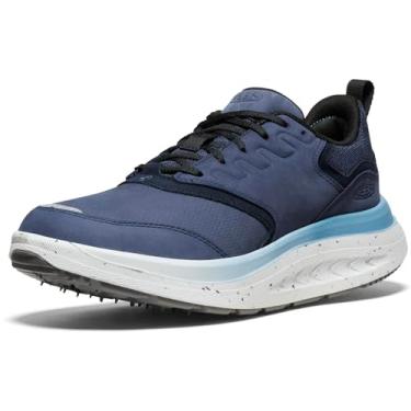 Imagem de KEEN Tênis de caminhada masculino Wk400 Performance respirável, Academia Naval/Blue Heaven, 40