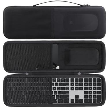 Imagem de co2CREA Capa rígida de substituição para teclado Apple Magic com Touch ID e teclado numérico + Apple Magic Mouse (capa preta)