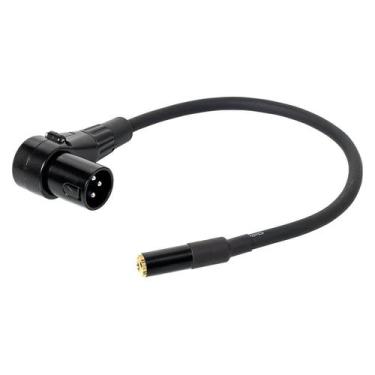 Imagem de Cabo Adaptador XLR Macho 90º graus para P2 Fêmea Estereo 80 CM - CIRIL