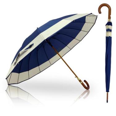 Imagem de Guarda Chuva Automático Colorido Grande Reforçado Contra Vento 16 HAST