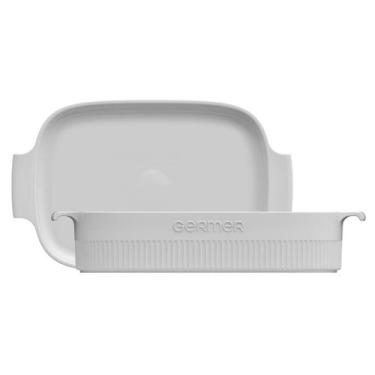 Imagem de Travessa Refratária Retangular Germer com Asa 30x21 cm Branca