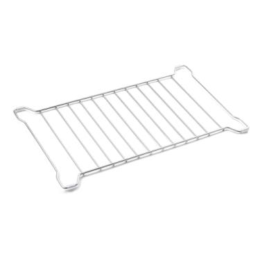 Imagem de WB48X10064 Peças de reposição para rack de micro-ondas GE Rack de aço inoxidável 304 PVM1790SR1SS CVM1790SS1SS GE 20,5 pol. x 12,6 pol. Perfil de convecção metal suporte de arame de forno 1 peça