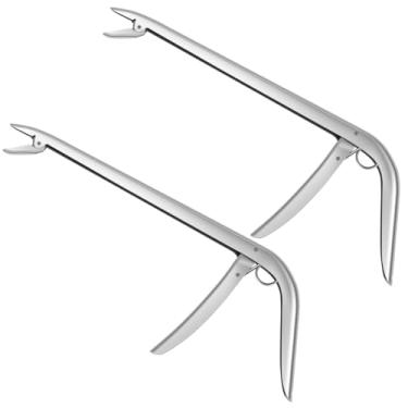 Imagem de kaimenhong Removedor de anzol de aço inoxidável, extrator removedor de anzol de 28 cm, alicate de pesca de água salgada de água doce, ferramenta de remoção de anzol, separador de compressão de