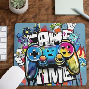 Imagem de Mouse Pad Controle Gamer Tecido Emborrachado Pequeno 19x23 cm - Castel