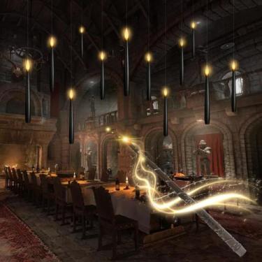 Imagem de Velas flutuantes sem chama kakoya Magic LED 12 unidades pretas