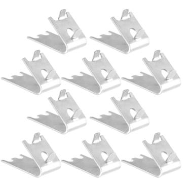 Imagem de 920158 Clipes de prateleira de geladeira freezer suporte prateleira de reposição comercial clipes de rack fivelas para peças de geladeira (10 peças)
