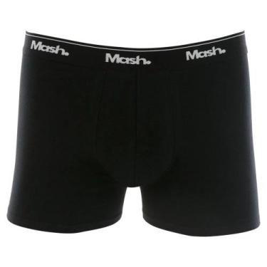 Imagem de Cueca Masculina Mash Boxer Cotton - 17026, Preto, G