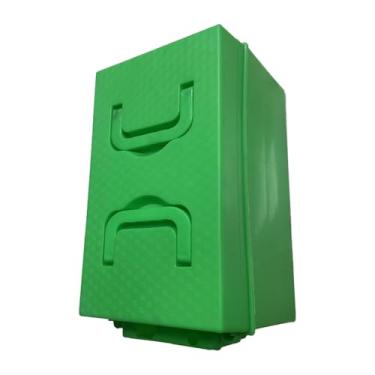 Imagem de Zxpjkyu Caixa de Bateria para Bicicleta, 20 a, Universal, à Prova de Quebra, Versátil, com Alça Dobrável, Bolsa de Transporte para Triciclos, Acessórios, Verde