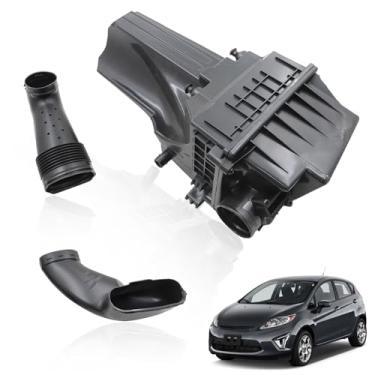 Imagem de FZJDSD Caixa de filtro de ar de admissão de ar compatível com Ford Fiesta 1.6L 2014 2015 2016 2017 2018 2019 Substituir C1BZ-9600-B