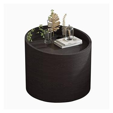 Imagem de Mesa de cabeceira cabeceira estilo quarto pequeno armário de armazenamento armário redondo armário de cabeceira mesa de cabeceira (cor: D, tamanho: 50 * 46 cm)
