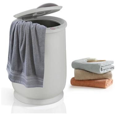 Imagem de Aquecedor de Toalha Elétrico 21L com Desligamento Automático, 110V, WELLHUT, Cinza Claro