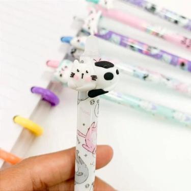 Imagem de Caneta Clic Gel Apagável Gatinho 0.5mm - Tinta Termossensível Azul - I