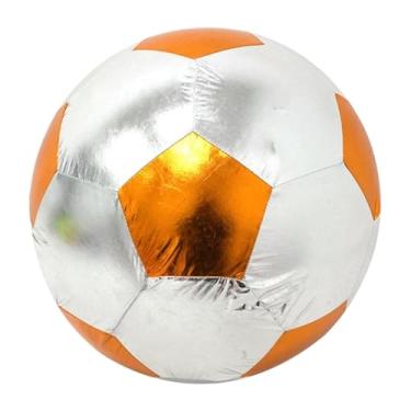 Imagem de Baoblaze Bola de futebol inflável, brinquedo leve para crianças, equipamento de treinamento de futebol para jogos, partidas, competições, adolescentes, Laranja