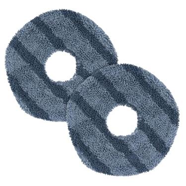 Imagem de 2 panos de esfregão a vácuo, pano macio lavável e reutilizável, acessórios de substituição para aspirador de pó Eufy X10 Pro Omni e Eufy X9 Pro