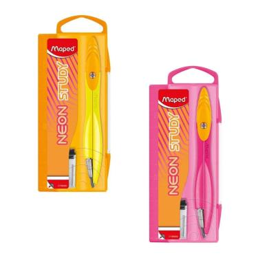 Imagem de Compasso Metal Study Neon sem tira linha 199500 - Maped