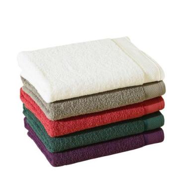 Imagem de Kit 5 Toalhas De Rosto  Gramatura 500 G/m² Atacado / Eleganz - LMPeter