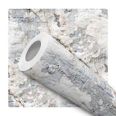 Imagem de Papel De Parede Adesivo Estilo Industrial Cimento Envelhecido Quarto S