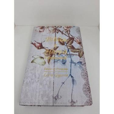 Imagem de Bíblia Sagrada Luxo Letra Gigante com Harpa Promocional, Poeta