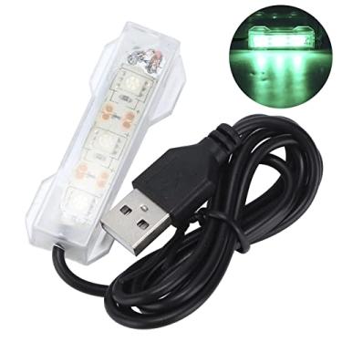 Imagem de Luz de Aquário Com Carregamento USB, Tanque de Peixes de Plástico, Luz LED, Iluminação de Paisagem, Decoração de Mesa Pequena (Luz Verde)