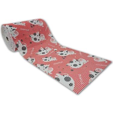 Imagem de Tapete Passadeira Emborrachada Antider 43cm Venda Por Metro Vaquinha Vermelha