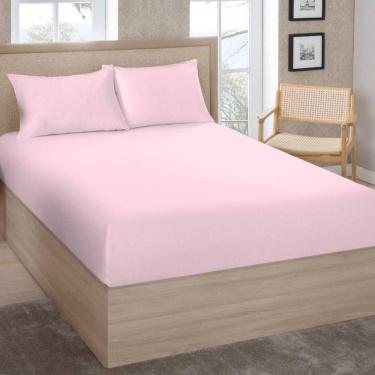 Imagem de Lençol Queen Comfort 180fios 100% Algodão Rosa
