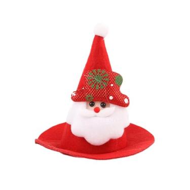 Imagem de Bothyi Chapéu de Natal para Pets, Chapéu de Papai Noel para Cães, Roupa Leve e Decorativa para Animais de Estimação, Acessório de Cabeça para Gatos para, Style C