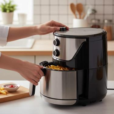 Imagem de Airfryer 5,2L Veneza Inox – Fritadeira Sem Óleo Antiaderente 1500W 110V