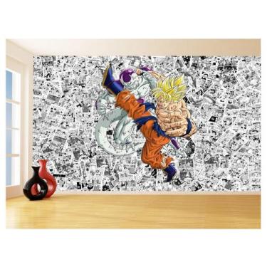 Imagem de Papel De Parede Dragon Ball Goku Página Manga 3,5M Dbz523 - Você Decor