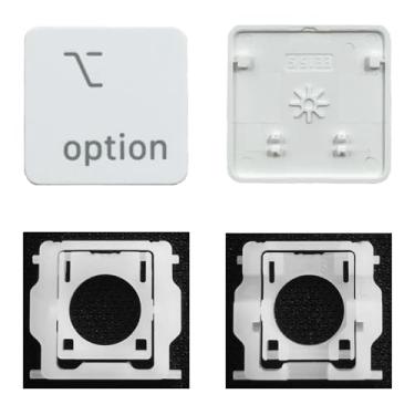 Imagem de GRMTRV Dobradiça individual de substituição para teclado Magic A2438 A2439 A2449 A2450 A3118 A3203 2021-2024 ano (opção esquerda)