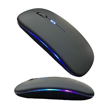 Imagem de Mouse Sem Fio Recarregável RGB USB 2.4GHz Wireless