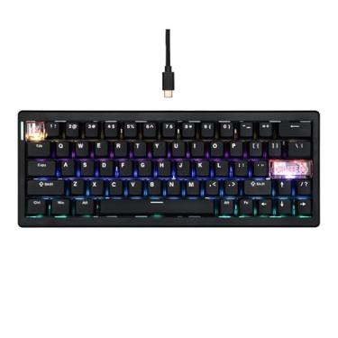 Imagem de MechLands CIDOO C60 HE Teclado para jogos rápido e rápido com fio com interruptor magnético silencioso, teclado de efeito Hall com taxa de pesquisa de 8K, latência de 0,125 ms, layout compacto de 63