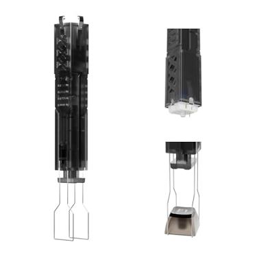 Imagem de FunHub Extrator de interruptor translúcido 2 em 1 para teclado mecânico, extrator de chave de aço inoxidável 304, remova e substitua facilmente interruptores e teclas de teclado para jogos - preto
