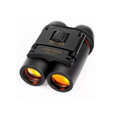 Imagem de Binóculos Compactos 30x60, 126M/1000M, Campo de Visão 7.2°, Lentes Laranja, Portátil com Estojo