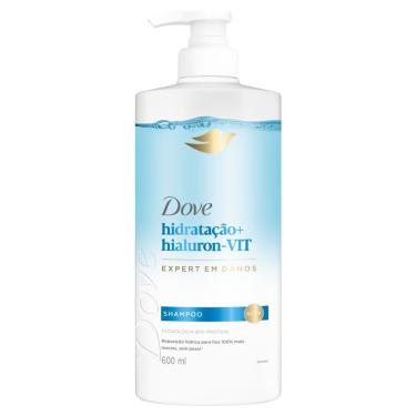 Imagem de Shampoo Dove Hidratação e Hialuron Vit Expert em Danos 600ml