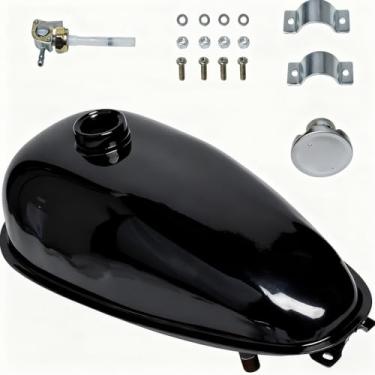 Imagem de Tanque de gasolina para bicicleta motorizada 4L tampa de tanque de combustível adequada para motocicleta de bicicleta motorizada 49cc 60cc 66cc 80cc