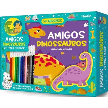 Imagem de Amigos Dinossauros - Kit Para Colorir