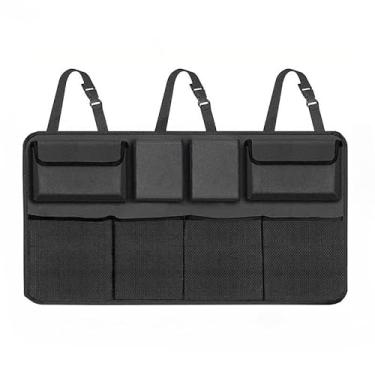 Imagem de Organizador de Porta-Malas Universal em Oxford – Grande Capacidade, Fixação no Banco Traseiro, Rede Multiuso