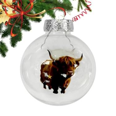 Imagem de Decoração De Natal Para Interior - Pingentes De 2D | Ornamentos Redondos Para Árvore De Natal - Para Sala De Estar Quarto Entrada Janela Porta Prateleira