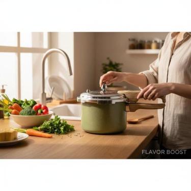 Imagem de Panela de Pressão 4,2 L Indução e Revestimento Cerâmico - Fratelli