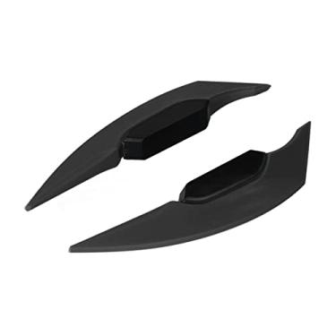 Imagem de Zhjvihx Winglet para Motocicleta, 1 par Universal Resistente a Arranhões, Defletor de Ar Lateral Antidesbotamento para Bicicletas Elétricas de Moto (Preto)