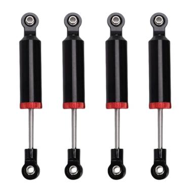 Imagem de RiToEasysports 4 Pçs Amortecedor, Liga de 80mm Alta Simulado Rc Amortecedor Conjunto de óleo para 1/10 Rc Crawler Carro (BLACK)