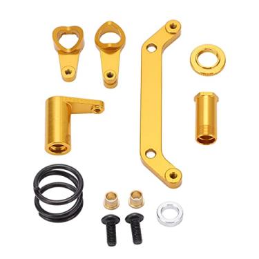 Imagem de aqxreight Conjunto de Montagem de Grupo de Direção Em Liga de Alumínio para JLB para Truck Series 1/10 RC CarBlack Com Durabilidade e Mais Forte [Durável 45667 para Série de Carros JLB Aplicável