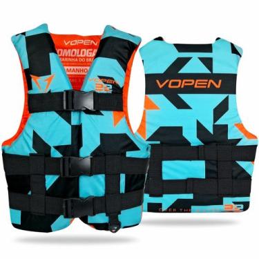 Imagem de Colete Salva Vidas Homologado Nylon VP22 Aquatic - VP22Q - Vopen, Acqu