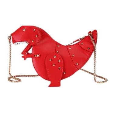 Imagem de ZJchao Bolsa Dinossauro, Elegante Bolsa Crossbody de Couro PU Com Alça de Ombro Removível, Bolsa Espaçosa para Chaves de Carteira de Telefone, para Mulheres e Meninas (#3)